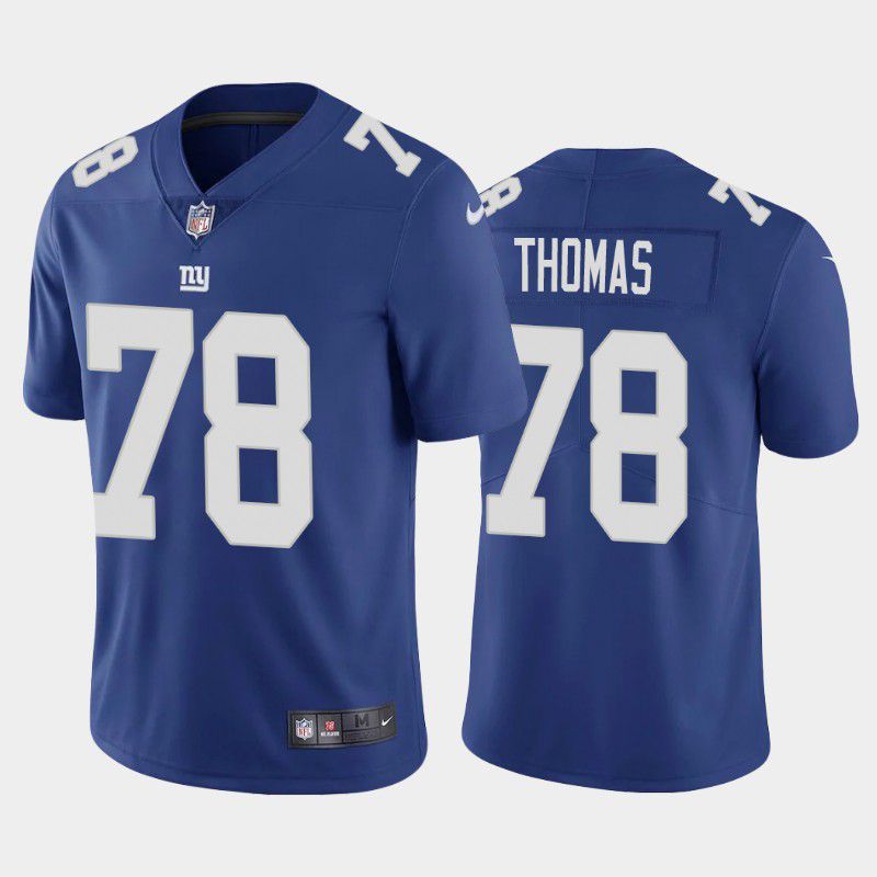 Men New York Giants #78 Andrew Thomas Nike Royal Vapor Limited NFL Jersey